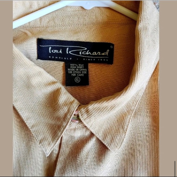 VINTAGE Tori Richard Silk Bowling Shirt XL - Picture 3 of 5